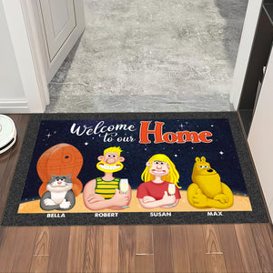 Personalized Gifts For Dog Cat Family Doormat 01xqti120225pa - Doormat - GoDuckee