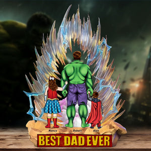 Super Dad Acrylic Plaque Personalized Gifts For Dad 04OHTI290425PA - Shaped Plaques - GoDuckee