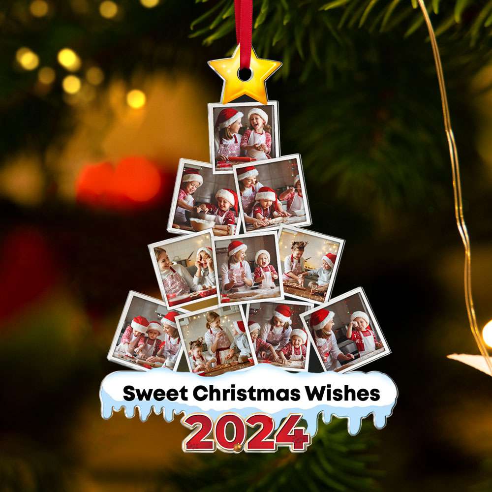 Baking Custom Photo Acrylic Christmas Ornament 021HUTI260924 Gift For Family - Ornament - GoDuckee