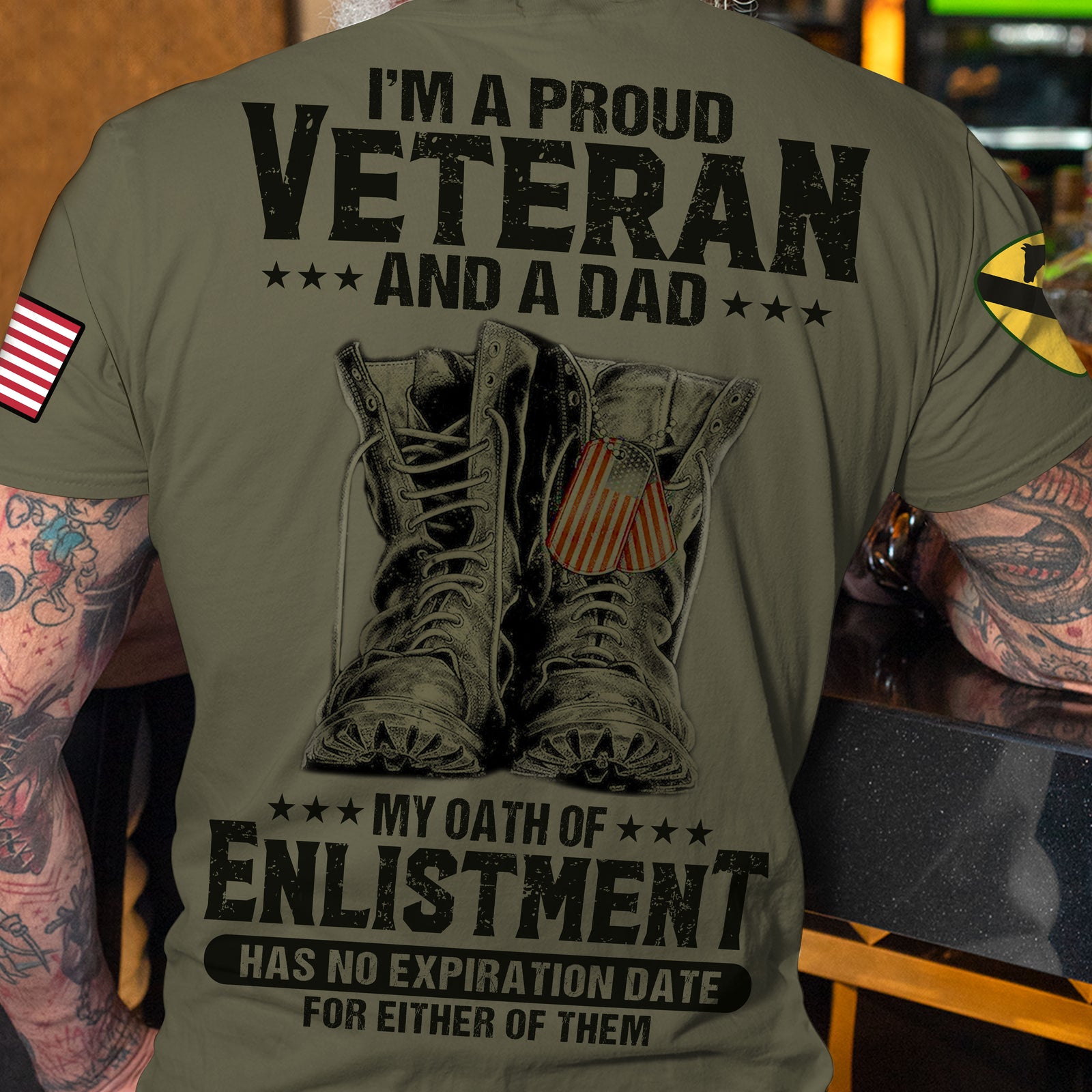 Veteran Dad 03acti180523 Personalized AOP Shirt - AOP Products - GoDuckee