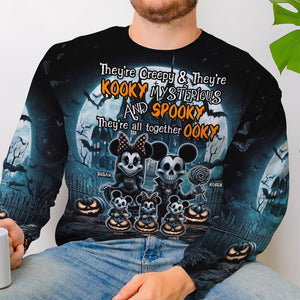 Personalized Halloween Gifts For Family Sweatshirt 02xqti140924 - AOP Products - GoDuckee