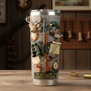 Hunting Lover 20oz Tumbler - Personalized Gifts For Hunter Tumbler 05KITI261225 - Tumbler Cup - GoDuckee