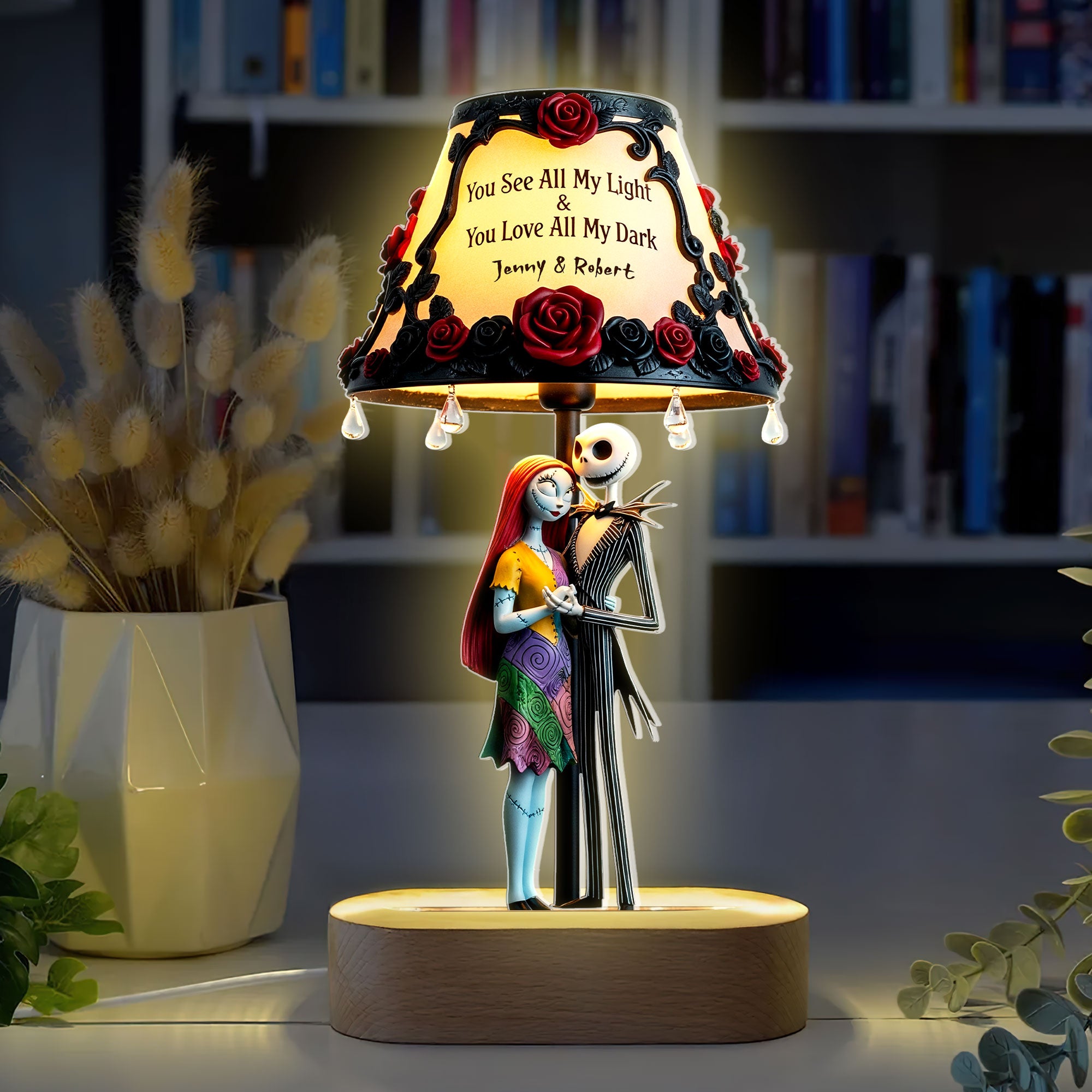 Horror Couple Led Light - Personalized Gifts For Couple 01nati110625 - Led Night Light - GoDuckee