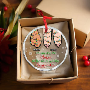 Personalized Gifts For Couple Christmas Ornament Funny Couple 05OHTI081024 - Ornament - GoDuckee