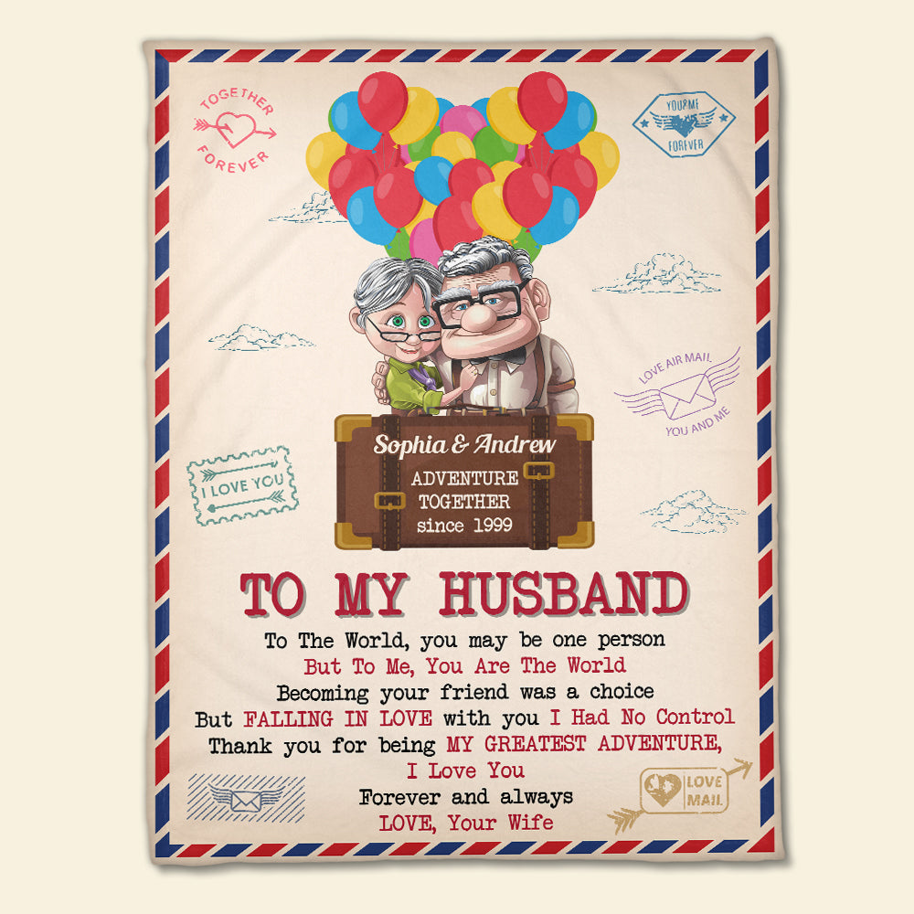 To My Husband For All The Adventures To Come - Personalized Gifts