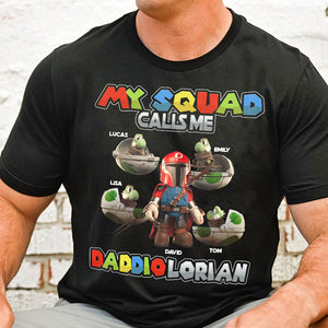 My Squad Calls Me, Gift For Dad, Personalized Shirt, Gamer Dad And Kids Shirt 02HUTI300523 - Shirts - GoDuckee