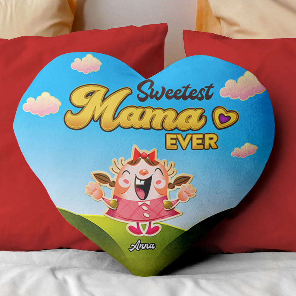 Personalized Gifts For Mom Heart Shape Pillow 05HTTI210324 Mother's Day - Pillows - GoDuckee