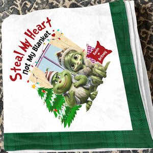 Steal My Heart Not My Blanket 07OHDT251023 Personalized Blanket, Gifts For Couple - Blanket - GoDuckee