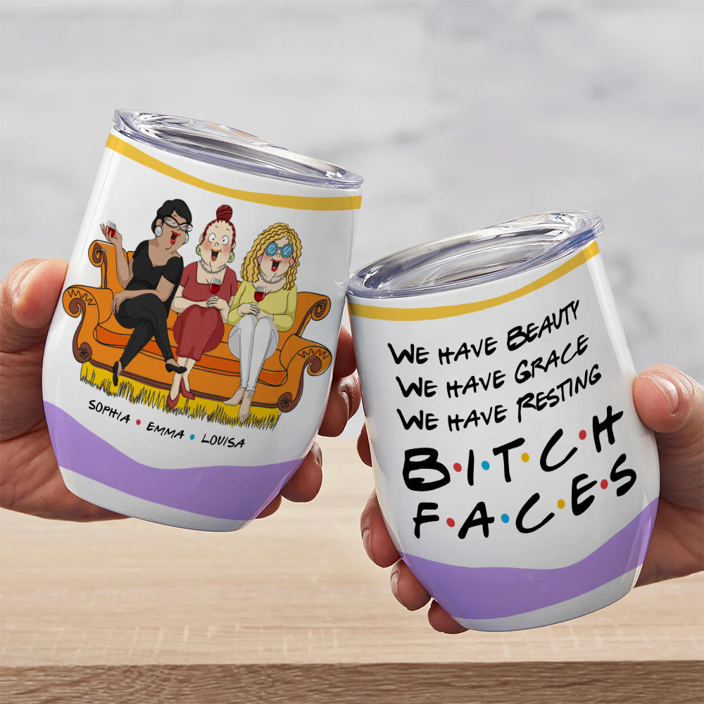 We Have Beauty, Besties Drinking Wine Tumbler Gift - Wine Tumbler - GoDuckee