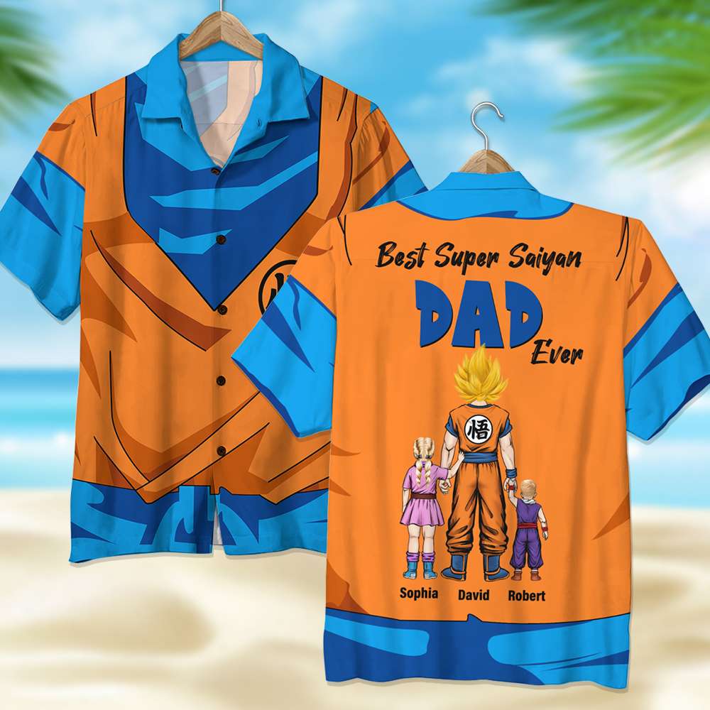 Gift For Dad -TT- Best Dad Ever Personalized Hawaiian Shirt-2DTDT090623 - Hawaiian Shirts - GoDuckee
