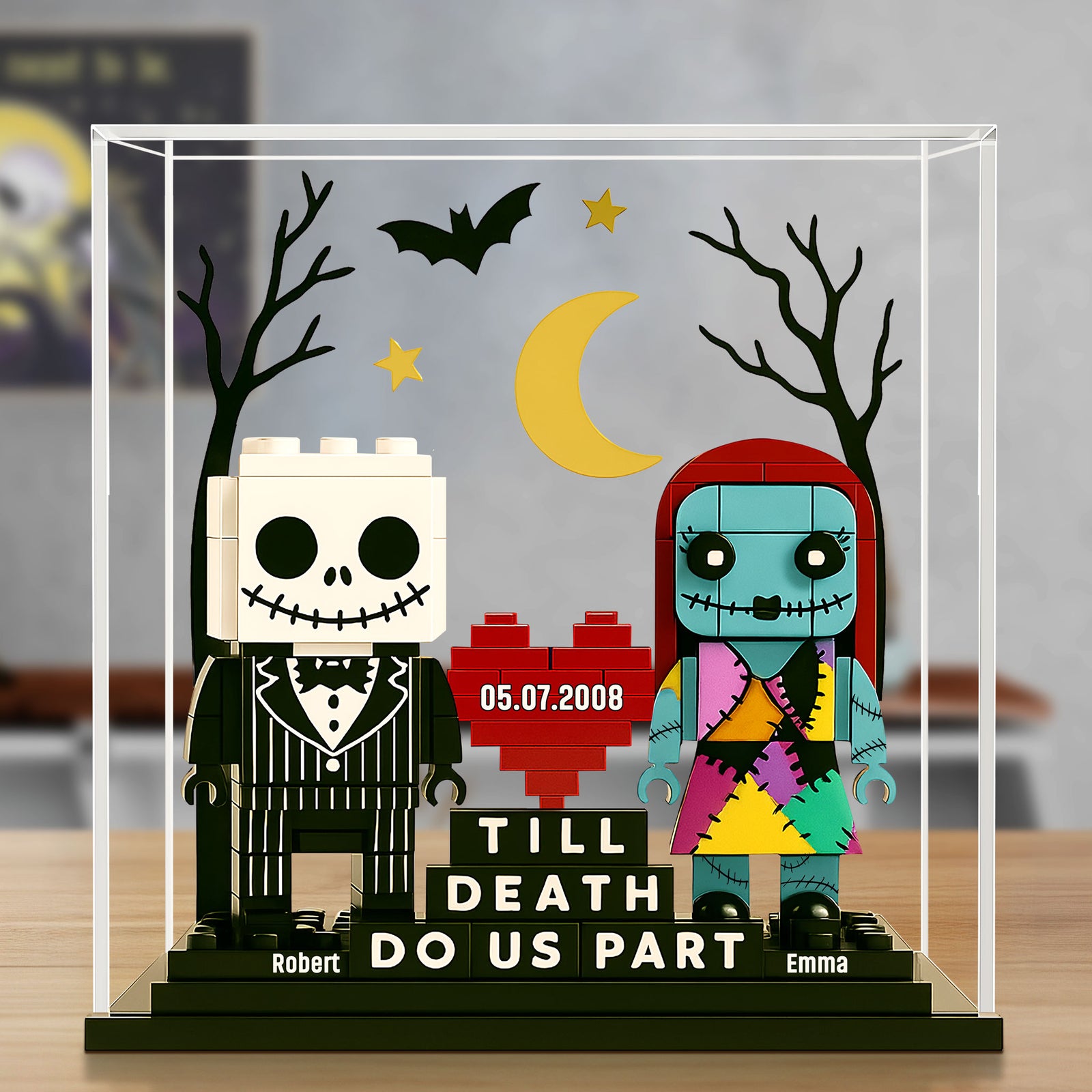Horror Couple Plaque - Personalized Gifts For Couple 05nati290525 - Shaped Plaques - GoDuckee