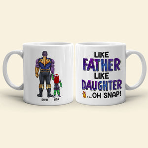 Like Father Like Daughter Personalized Coffee Mug DR-WHM-03QHDT130523TM - Coffee Mug - GoDuckee