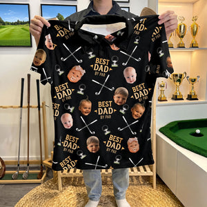 Custom Photo Best Dad By Par Shirt, Personalized Gifts For Golf Dads 03qhti080526 - Polo Shirts - GoDuckee