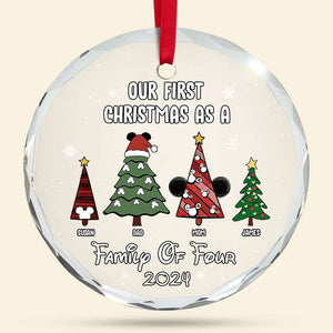 Personalized Gifts For Chirstmas Tree Family Crystal Ornament 05NATI220824 - Ornament - GoDuckee