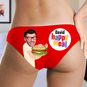 Couple Happy Meal, Couple Gift, Personalized Men And Women Boxer Briefs, Funny Couple Boxer - Boxer Briefs - GoDuckee