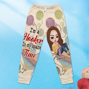 Personalized Gifts For Crochet Lover Sweatpants I'm A Hooker In My Spare Time 02tgti021224hh - Shorts and Pants - GoDuckee