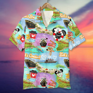 Cruise Couple Personalized Hawaiian Shirt - Summer Gift For Couple GZ-HW-05HUTI060723 - Hawaiian Shirts - GoDuckee