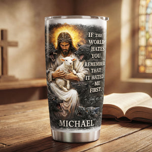 Protected By Faith Tumbler - Personalized Gift For Christian 06HUTI020326 - Tumbler Cup - GoDuckee