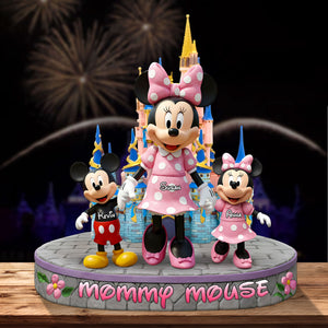 Personalized Gifts For Mom Plaque, Mom & Kids Hand In Hand 05qhti100425 - Shaped Plaques - GoDuckee