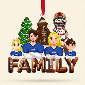 Personalized Gifts For Family Love Football Acrylic Ornament 02XQTI311024HG