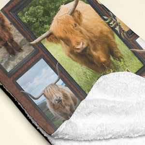 Personalized Gifts For Highland Cow Lovers Blanket 021qhti311224 - Blanket - GoDuckee