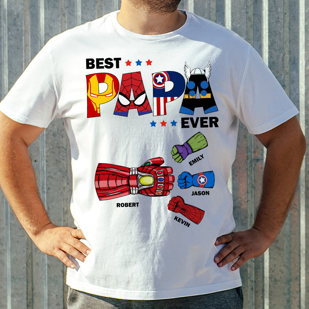 Super Power Dad 03ACDT190523TM Personalized Shirt, Hoodie, Sweatshirt - Shirts - GoDuckee