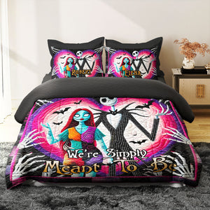 Personalized Gifts For Horror Couple Quilt Bedding Set 07tgti100125 - Blanket - GoDuckee