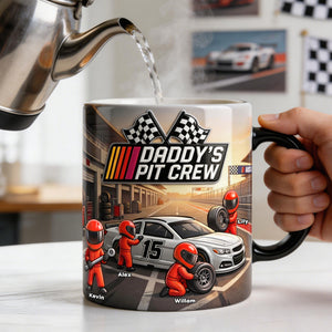 Dad’s Fast Lane Crew Magic Coffee Mug - Personalized Gifts For Dads 02NATI080526 - Coffee Mug - GoDuckee