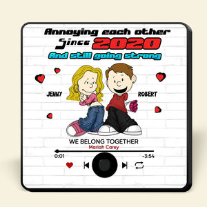 Custom Music Gifts For Couple Fridge Magnet 02kati271224hg - Fridge Magnet - GoDuckee