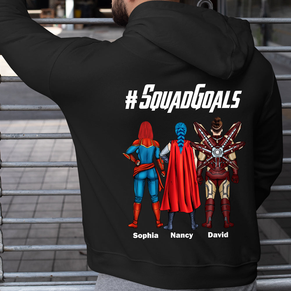 Squad Goals Friend 04QHDT020623TM Personalized Family Shirt Sweatshirt Hoodie - Shirts - GoDuckee