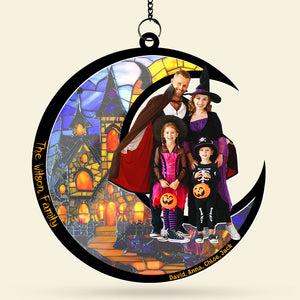 Custom Halloween Photo Gifts For Family Suncatcher Ornament 04pgti060924 - Ornament - GoDuckee