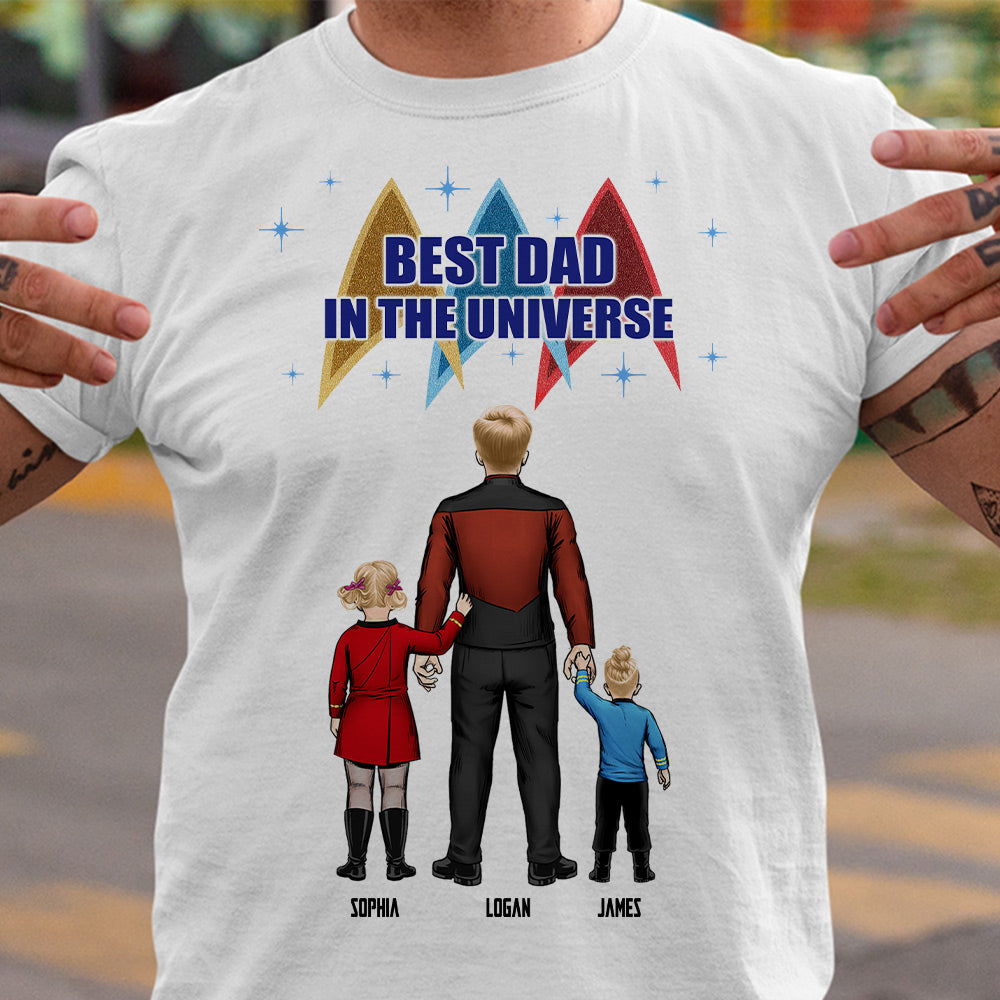 Best Dad In The Universe - Personalized Shirt - Gift For Dad 03HTTI110523HH - Shirts - GoDuckee