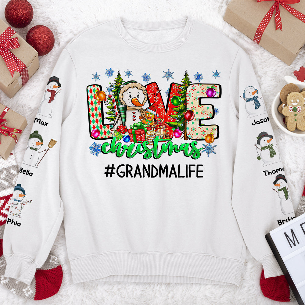 Love Snowman Family, Personalized Shirt, Christmas Gifts For Family 01ACDT091023 - AOP Products - GoDuckee