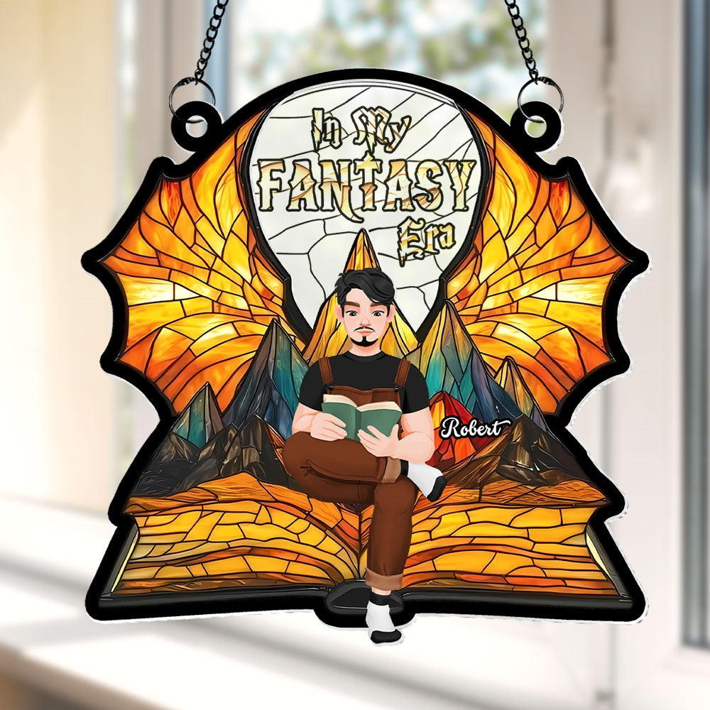 Personalized Gifts For Book Lover Suncatcher Ornament Fantasy Book 015xqti060125pa - Ornament - GoDuckee