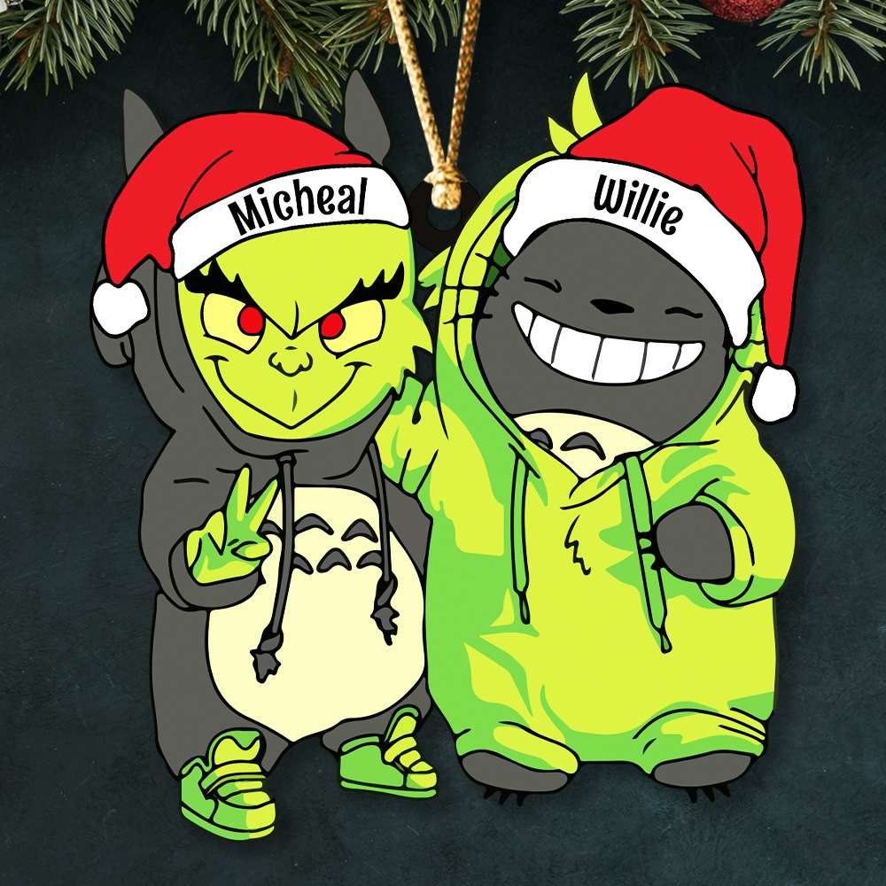 Santa Hat - Gifts For Friends, Couple 023ACDT031023 Personalized Acrylic Ornament, Christmas Gifts - Ornament - GoDuckee