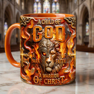 Lion Of Judah Warriors In Fire Accent Mug, Personalized Gifts For Christians 01qhti200126 - Coffee Mug - GoDuckee