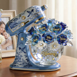 Baking Mixer Toile de Jouy Acrylic Plaque - Personalized Gifts For Mom 04PGTI310326 - Shaped Plaques - GoDuckee