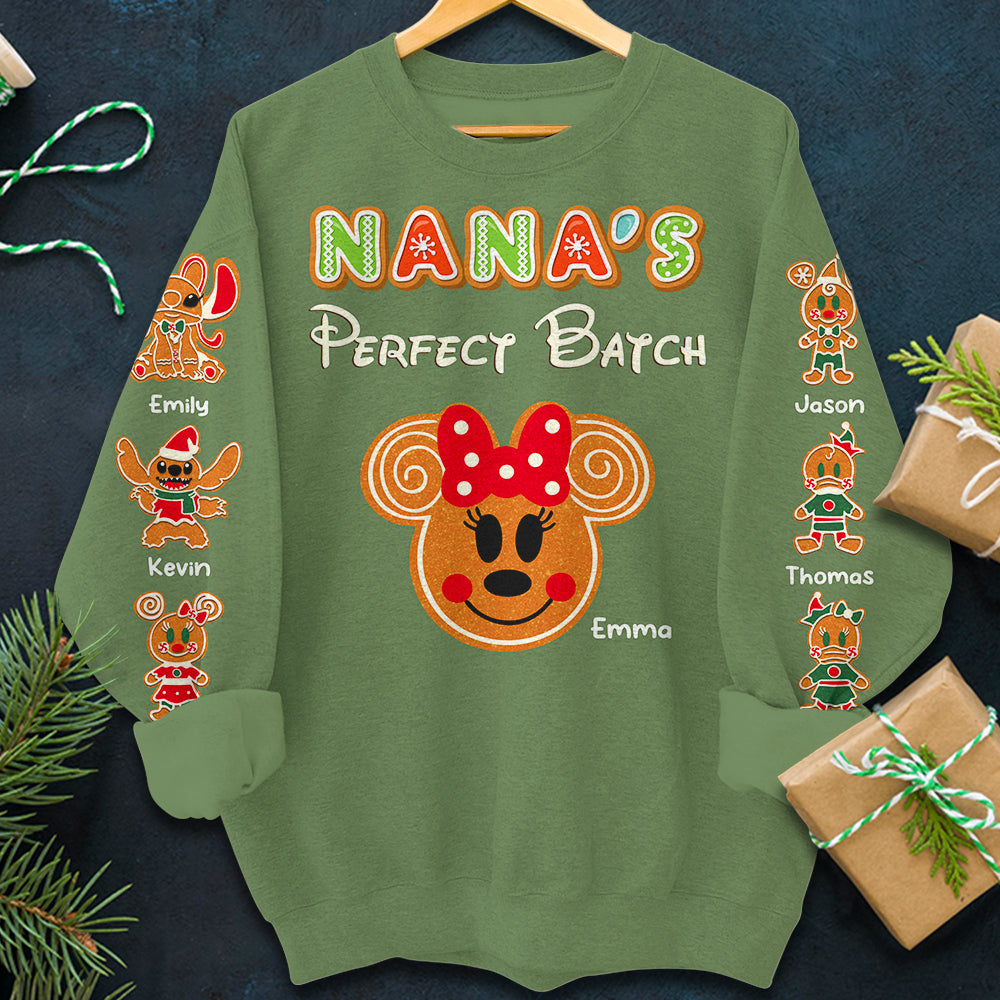 Nana's Perfect Batch, Personalized Family Shirt, 03HTDT031023, Christmas Gift For Family - AOP Products - GoDuckee
