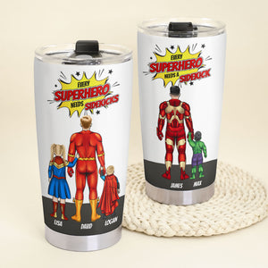 Power Family Dad 03ACTI020523TM Gift For Father's Day, Personalized Tumbler - Tumbler Cup - GoDuckee