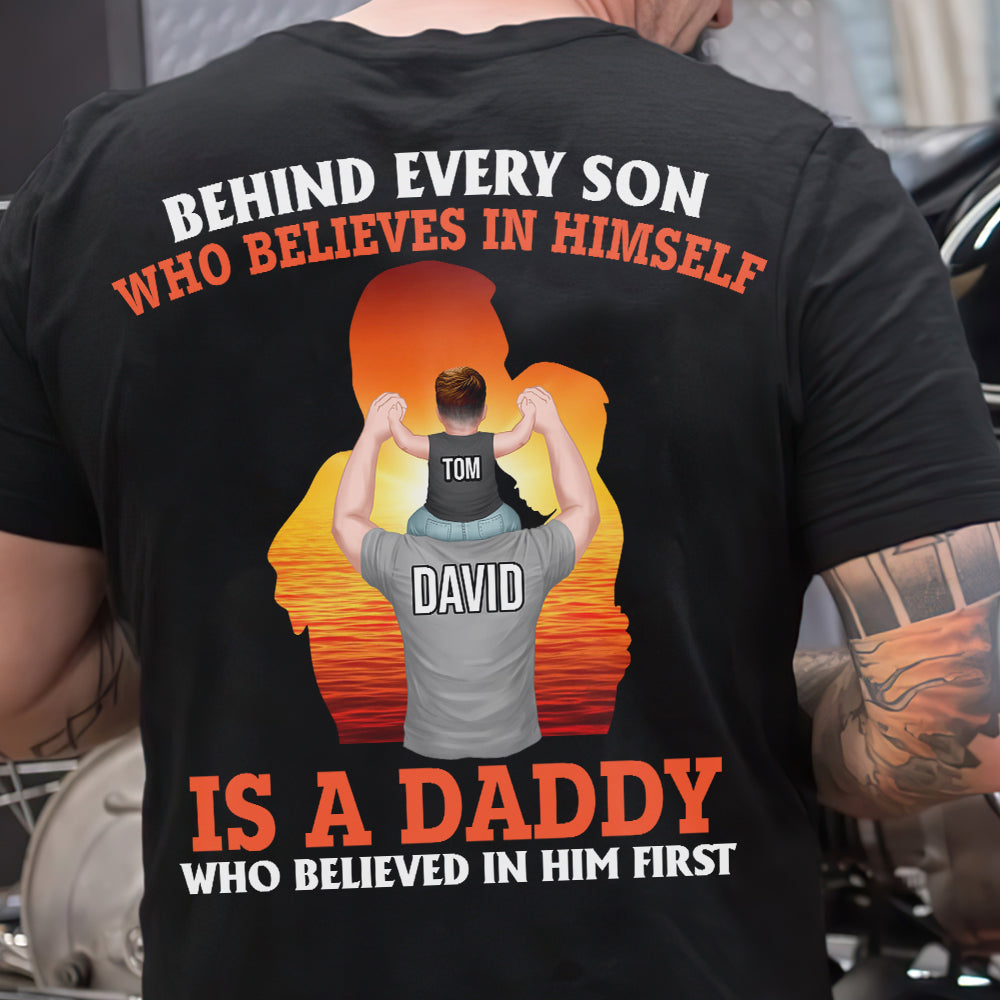 Happy Father's Day Gift Personalized Dad And Children Shirt, Hoodie Sweatshirt - Shirts - GoDuckee