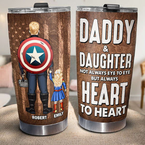 Daddy- Heart To Heart 01DTDT200823TM Personalized Tumbler, Gifts For Dad - Tumbler Cup - GoDuckee