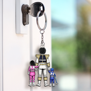 Power Dad Keychain Personalized Gifts For Dad 03QHHU070525HH - Keychains - GoDuckee