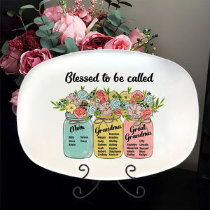 Blessed To Be Called 05HUDT070623 Personalized Resin Plate Gift For Family - Resin Plate - GoDuckee