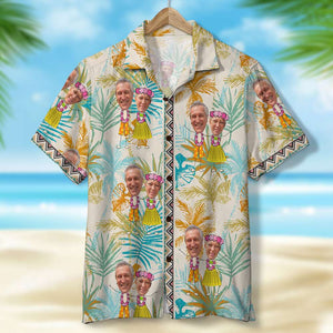 Couple Forever Gift 05ACDT060623 Personalized Photo Hawaiian Shirt - Hawaiian Shirts - GoDuckee
