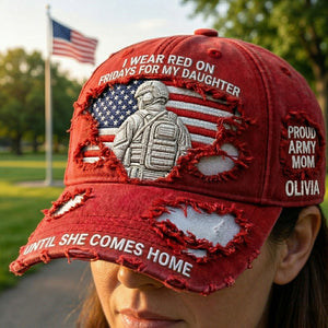 Proud Military Mom Classic Cap - Personalized Gifts For Mom 01TGTI280326 - Caps - GoDuckee