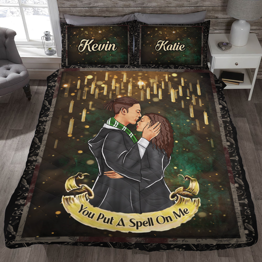 You Put A Spell One Me, Personalized Quilt Bed Set, Gifts For Him - Gifts For Her 04HUDT140823HH - Blanket - GoDuckee