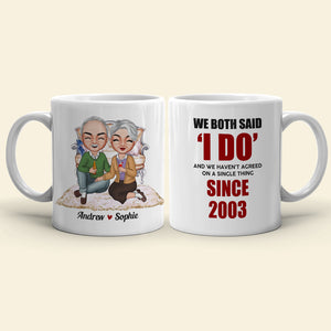 Universary Couple Drinking, Personalized Couple Coffee Mug - Coffee Mug - GoDuckee