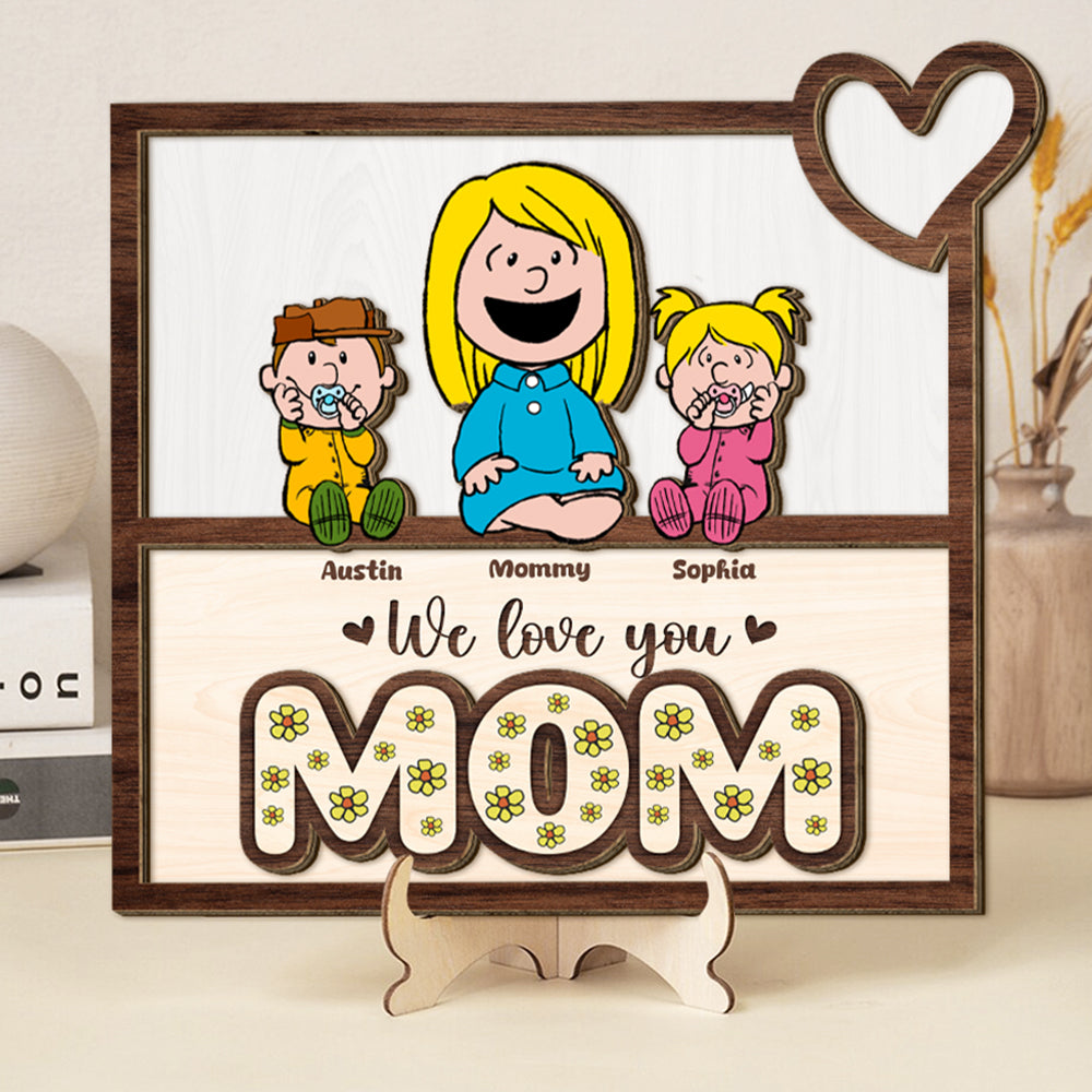 Personalized Gifts For Mom Wood Sign 04ohti060125hh - Wood Sign - GoDuckee