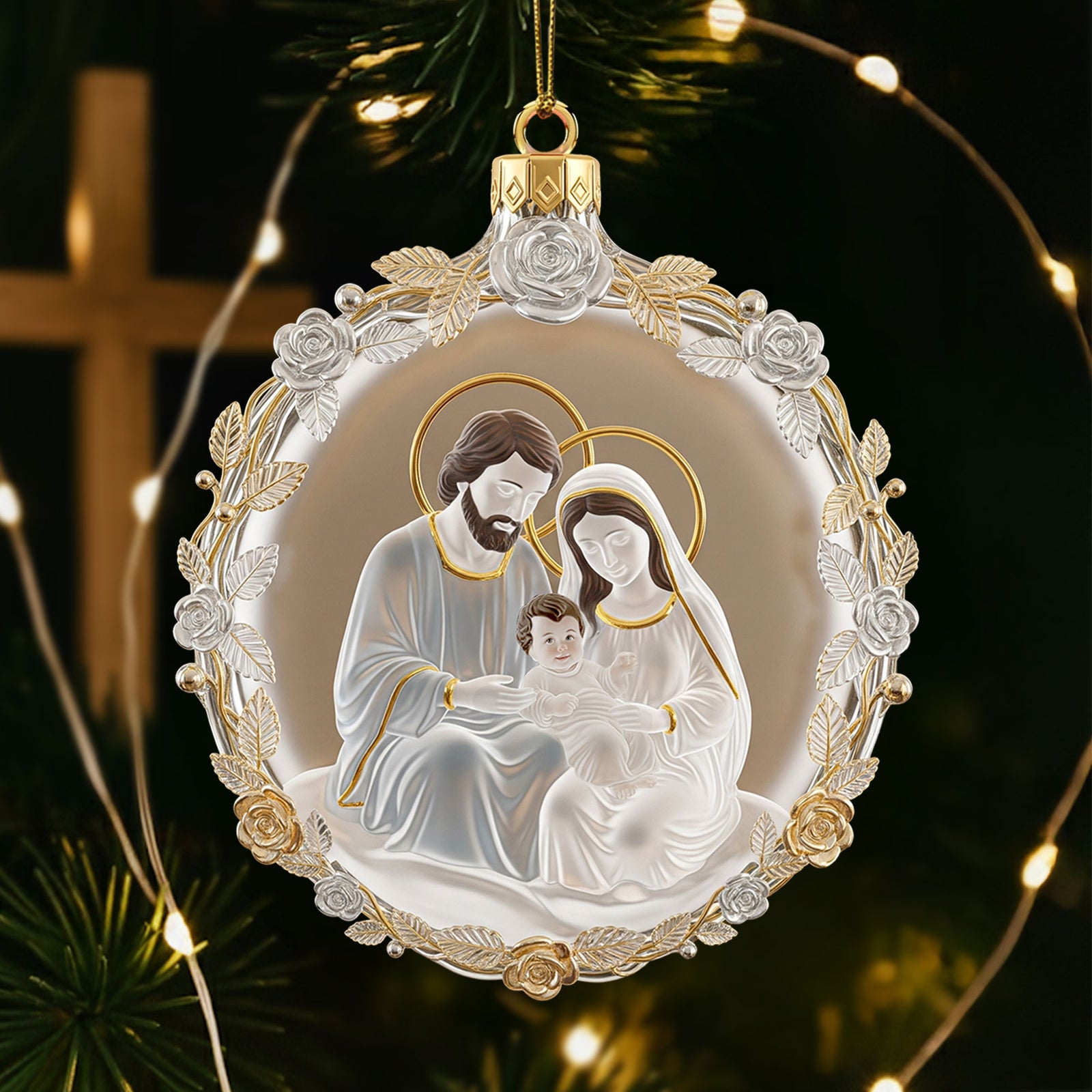 The Holy Family Ornament - Gifts For Family 01pati080925 - Ornament - GoDuckee