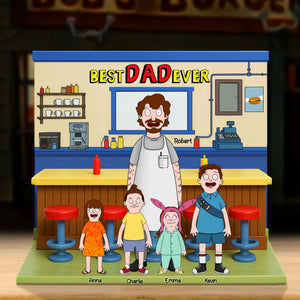 Personalized Gifts For Dad Plaque Best Dad Ever 031nati100425hg - Shaped Plaques - GoDuckee